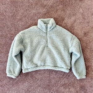 NWT Hollister Light Blue Fleece Sherpa